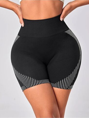 Women's Yoga Shorts Sports Cycling Pants High Waist Stretch Bottoms for Workout in Saudi Arabia