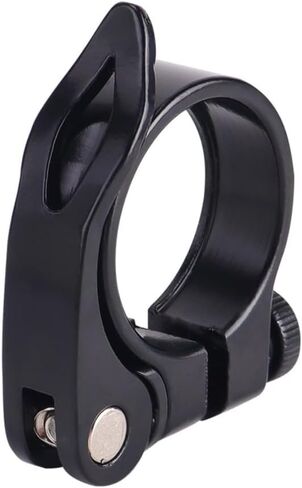 Bike Seat Clamp Aluminium Alloy Cycling Parts Bicycle Seatpost Clamps Mountain(34.9mm Black) in Saudi Arabia