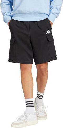 adidas Men's Essentials Feel Cozy Fleece 10-inch Cargo Shorts in Saudi Arabia