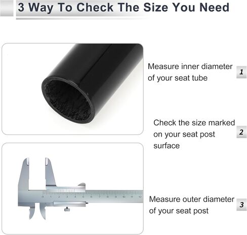 1 Pc Universal Bike Seat Posts Adjustable with Fixing Clip 31.6x300mm Bike Saddle Post Seat Tube Matte Black Carbon Fiber in Saudi Arabia