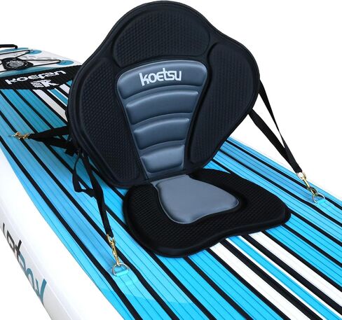 مقعد لوح مجداف قابل للفصل من KOETSU، حجم عالمي مع دعم خلفي، متوافق مع قوارب الكاياك، قوارب التجديف، قوارب الصيد، القارب، الزورق in Kuwait