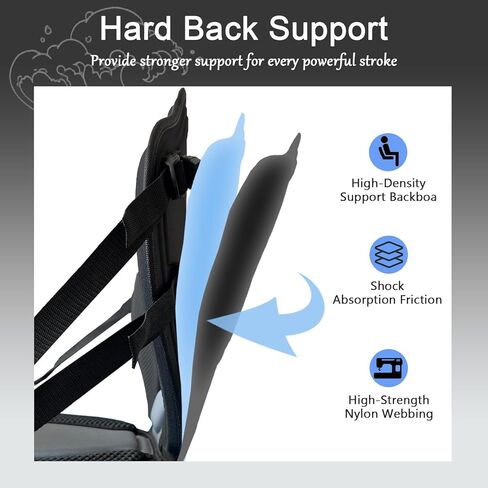 مقعد لوح مجداف قابل للفصل من KOETSU، حجم عالمي مع دعم خلفي، متوافق مع قوارب الكاياك، قوارب التجديف، قوارب الصيد، القارب، الزورق in Kuwait