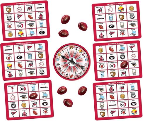 Masterpieces Officially Licensed NCAA Georgia Bulldogs Bingo Game in Saudi Arabia