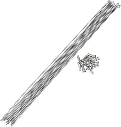 12 Set 14G Bicycle Spokes 305mm Bike Wheel Spokes 304 Stainless Steel Silver Tone in Saudi Arabia