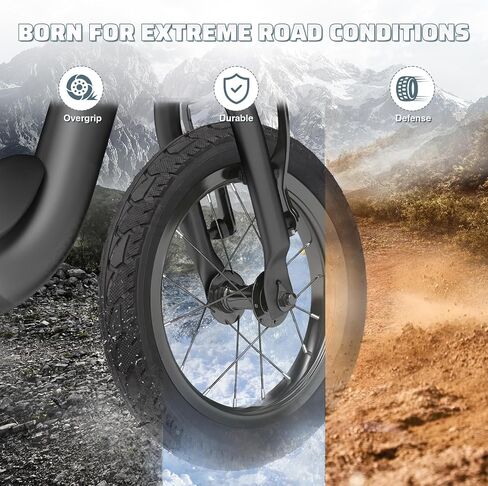 16 x 2.5 inch Tire 2 Pack Fat Tire Heavy Duty All-Terrain Tread Foldable Replacement Snow Tires for E-Bike Electric Tricycle Mountain Bicycle in Saudi Arabia