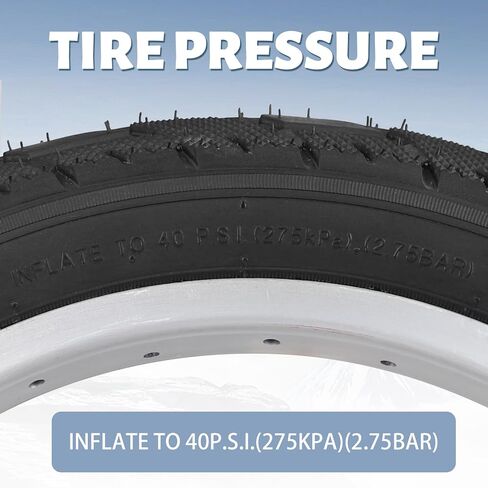 16 x 2.5 inch Tire 2 Pack Fat Tire Heavy Duty All-Terrain Tread Foldable Replacement Snow Tires for E-Bike Electric Tricycle Mountain Bicycle in Saudi Arabia
