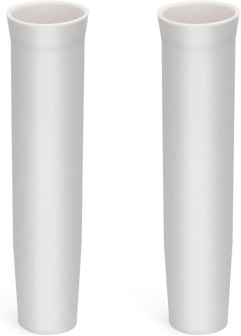 2PCS 1-5/8 inch Flared White Vinyl Inserts for Fishing Rod Holder, 9 Inches Length for Ships, Boats, Marines in Saudi Arabia