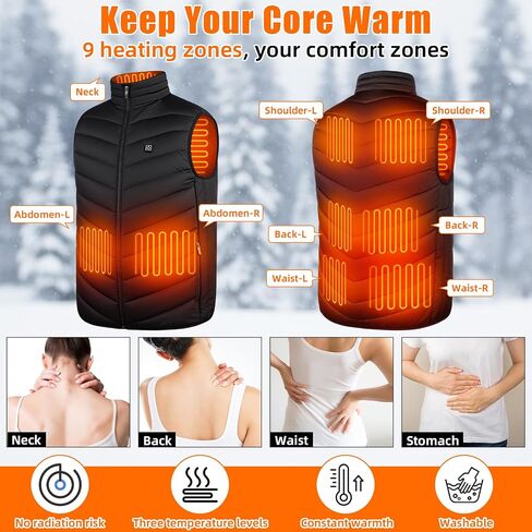 4 Pcs Electric Warming Heated Jackets Thick Socks Touchscreen Winter Gloves for Gifts Women Men (Battery Pack Not Included) in Saudi Arabia