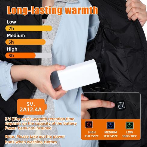4 Pcs Electric Warming Heated Jackets Thick Socks Touchscreen Winter Gloves for Gifts Women Men (Battery Pack Not Included) in Saudi Arabia