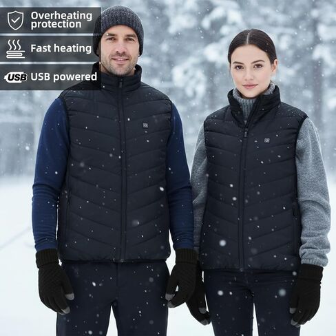 4 Pcs Electric Warming Heated Jackets Thick Socks Touchscreen Winter Gloves for Gifts Women Men (Battery Pack Not Included) in Saudi Arabia