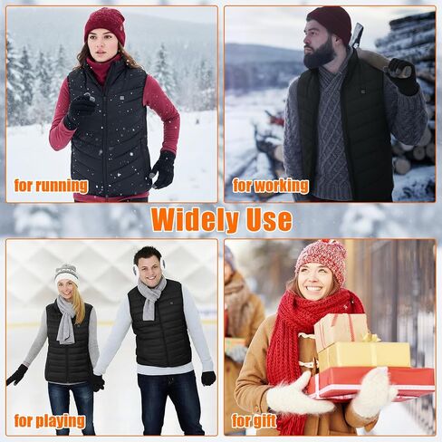 4 Pcs Electric Warming Heated Jackets Thick Socks Touchscreen Winter Gloves for Gifts Women Men (Battery Pack Not Included) in Saudi Arabia