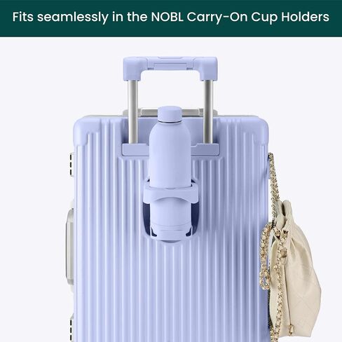 NOBL Stainless Steel Water Bottle,17 oz, 500 ml, Double Wall Vacuum Insulation, Sealed Bottle Keeps Drinks Cold 24 Hrs & Hot 12 Hrs, Leak Proof, Fits Noble Carry-On Cup Holder - Lavender in Saudi Arabia