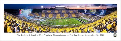 2023 Backyard Brawl، Pitt vs West Virginia - ملصق غير مؤطر مقاس 40 × 13.5 من Blakeway Panoramas in Kuwait