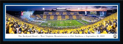 2023 Backyard Brawl، Pitt vs West Virginia - ملصق غير مؤطر مقاس 40 × 13.5 من Blakeway Panoramas in Kuwait