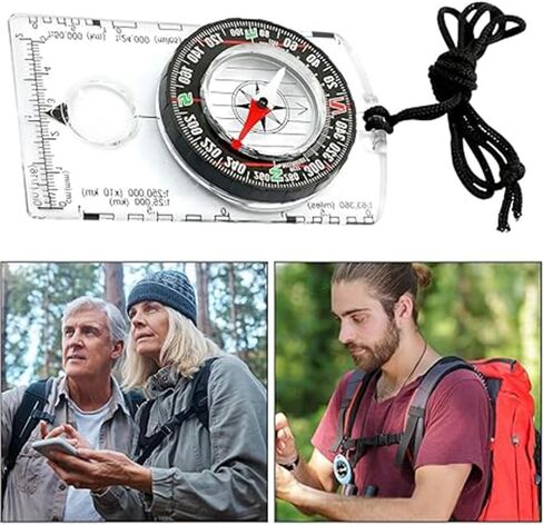 Orienteering Plastic and Metal Compass – Advanced Scout Compass for Hiking, Camping, and Backpacking for Adventurers in Saudi Arabia
