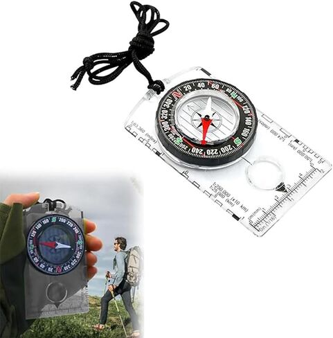 Orienteering Plastic and Metal Compass – Advanced Scout Compass for Hiking, Camping, and Backpacking for Adventurers in Saudi Arabia