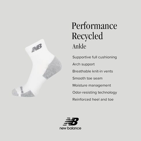 New Balance Unisex Performance Recycled Ankle 6 Pack in Saudi Arabia