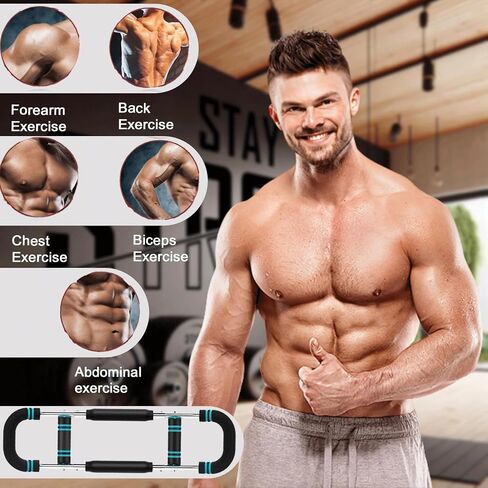 Adjustable Twister Arm Trainer with 2 Grip Pads & Hand Gripper – Arm & Chest Workout Equipment for Men and Women, Muscle & Power Builder Chest Trainer, Home Gym Fitness Strength in Saudi Arabia