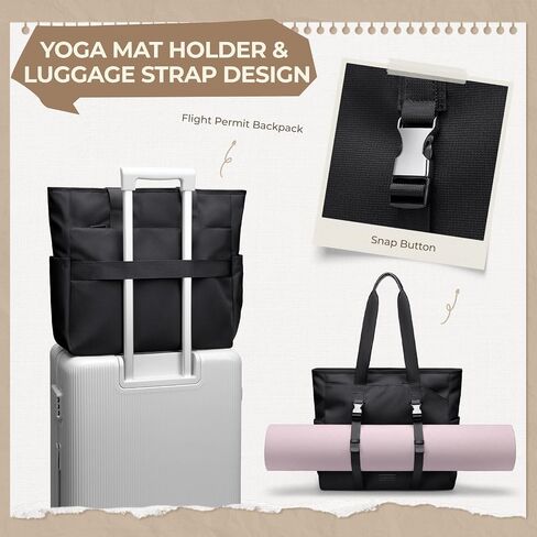 Tennis Tote Bag for Women with Yoga Mat Straps, Racket Holder Bags, 24L Lightweight Sports Bag with Wet Pocket in Saudi Arabia