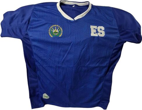Camisa Selection de El Salvador، La Camisa del País que te vío nacer، Colores Azul y Blanco Con el Escudo y el ES Bordados in Kuwait