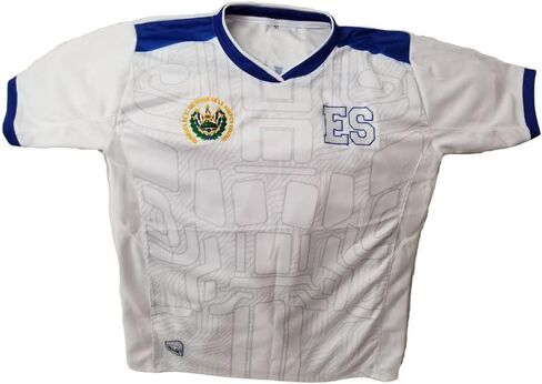 Camisa Selection de El Salvador، La Camisa del País que te vío nacer، Colores Azul y Blanco Con el Escudo y el ES Bordados in Saudi Arabia