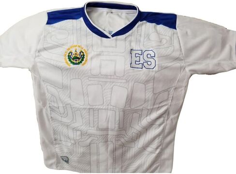 Camisa Selection de El Salvador، La Camisa del País que te vío nacer، Colores Azul y Blanco Con el Escudo y el ES Bordados in Saudi Arabia