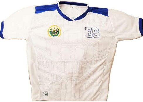 Camisa Selection de El Salvador، La Camisa del País que te vío nacer، Colores Azul y Blanco Con el Escudo y el ES Bordados in Saudi Arabia