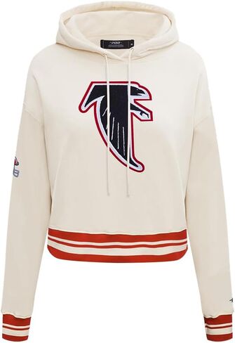 بلوفر نسائي من Pro Standard NFL Retro Classics ذو قلنسوة مقصوصة من الخلف من French Terry in Saudi Arabia