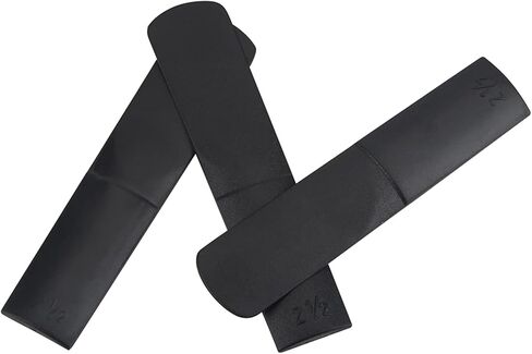 القصب البلاستيكية لألتو ساكس، مجموعة من 3 قطع من القصب البلاستيكية ألتو ساكسفون قوة 2.5 ملحق إصلاح للمبتدئين في الساكسفون باللون الأسود in Kuwait