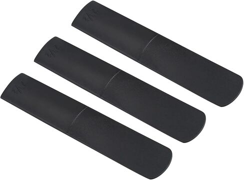 القصب البلاستيكية لألتو ساكس، مجموعة من 3 قطع من القصب البلاستيكية ألتو ساكسفون قوة 2.5 ملحق إصلاح للمبتدئين في الساكسفون باللون الأسود in Kuwait