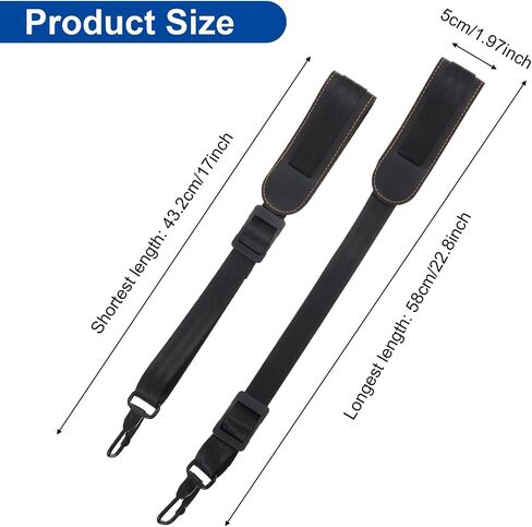 Alto Saxophone Neck Strap, Soft Leather Padded, Alto Sax Neck Strap for Tenor Sax Bass Clarinet Baritone Soprano Saxophone Accessories in Saudi Arabia