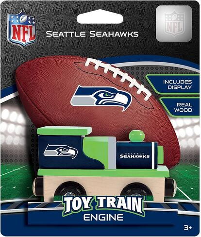 MasterPieces NFL Seattle Seahawks Real Wood Toy Train, For Ages 3+ in Saudi Arabia