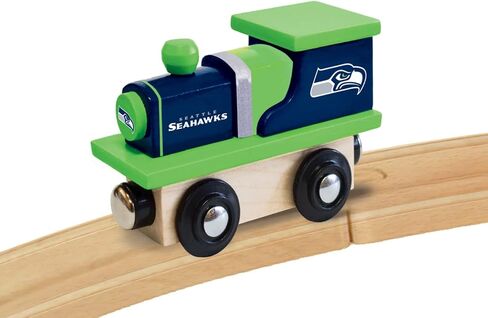 MasterPieces NFL Seattle Seahawks Real Wood Toy Train, For Ages 3+ in Saudi Arabia