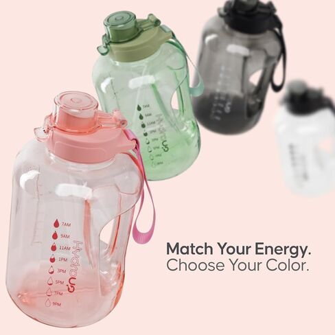 Sport Jug 58oz – Large Clear Plastic Water Jug with 2-in-1 Straw & Chug Lid, Motivational Time Markers, BPA-Free, Leakproof in Saudi Arabia