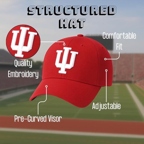 Officially Licensed University Indiana MVP Hat Classic Adjustable Embroidered Team Logo Structured Cap in Saudi Arabia