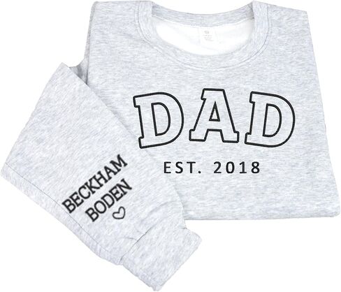 NAZENTI Personalized Flower Sweatshirt for Women, Embroidered Grandma Gift in Saudi Arabia