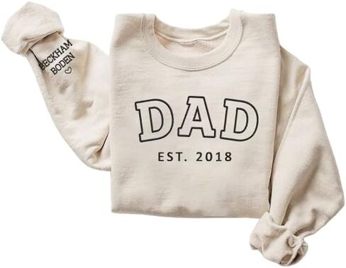 NAZENTI Personalized Flower Sweatshirt for Women, Embroidered Grandma Gift in Saudi Arabia