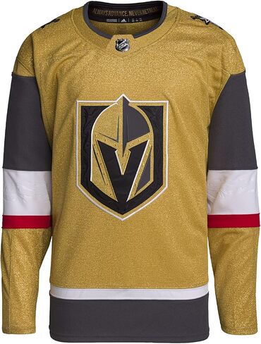 adidas Vegas Knights Primegreen Authentic Alternate Men's Jersey (52/Large) Gold in Saudi Arabia