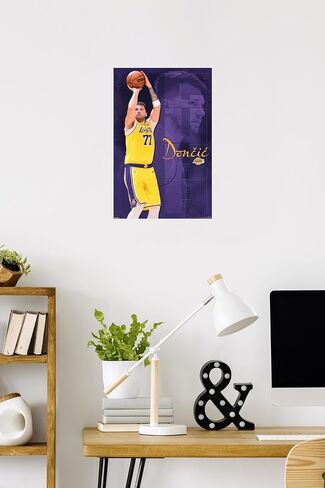 Trends International NBA Los Angeles Lakers - Luka Doncic 25 Wall Poster, 22.4L x 14.7W, Premium Unframed Version in Saudi Arabia