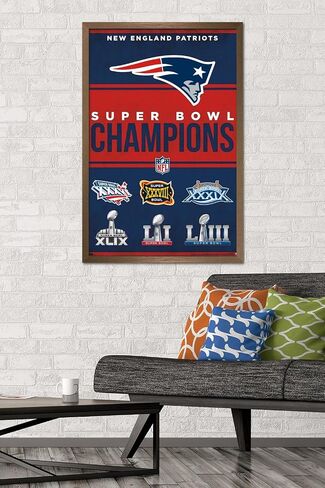 NFL New England Patriots - Champions 23 Wall Poster, 34L" x 22.4W", Unframed Version in Saudi Arabia
