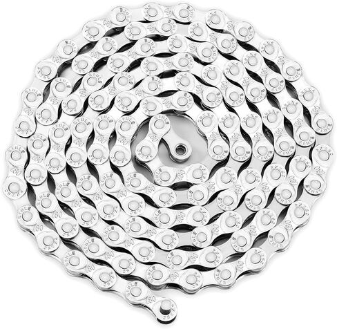 Bicycle Chain 6/7/8 Speed,Full Silver Plating,116 Links (6S/7S/8S),Press-in Connector in Saudi Arabia
