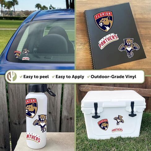 Desert Cactus Florida Panthers Sticker NHL Team National Hockey League Vinyl Decal Laptop Water Bottle Car Scrapbook (Type 5-1) in Saudi Arabia