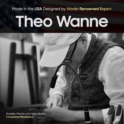 غطاء واقي من القصب لقطعة الفم الساكسفون من Theo Wanne بتصميم نحيف وقبضة آمنة - غطاء حماية ممتاز لأبواق التينور والباريتون من المطاط الصلب والمعدن - حجم كبير in Kuwait