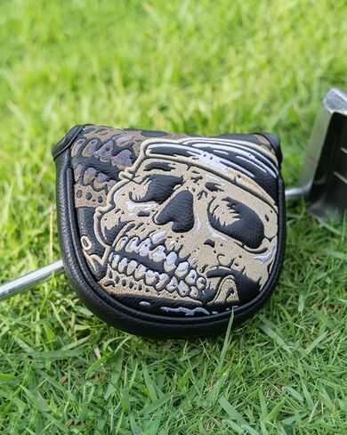 Golf Club Head Covers,1pc Mallet Putter Golf Headcovers for Woods, PU Leather with Advanced Embroidery for Most Brands in Saudi Arabia