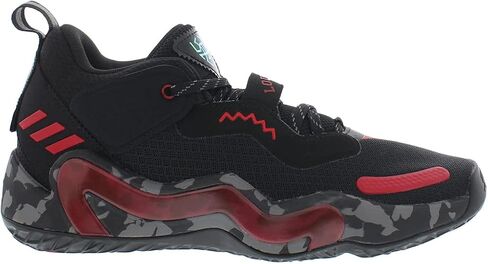 Adidas Sm D.O.N. Issue 3 Unisex Shoes Size 12.5, Color: Black/Red in Saudi Arabia