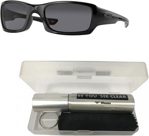 Oakley OO9238 Sunglasses Bundle: OO 9238 923804 Polished Black and Eyewear Cleaning Kit in Saudi Arabia