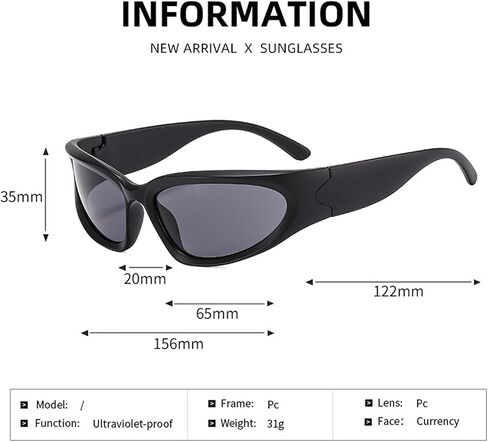 Frameless Sport Shield Sunglasses for Running & Cycling, UV400 Wrap-around Eye Protection, Unisex Outdoor Visor in Saudi Arabia