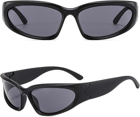 Frameless Sport Shield Sunglasses for Running & Cycling, UV400 Wrap-around Eye Protection, Unisex Outdoor Visor in Saudi Arabia