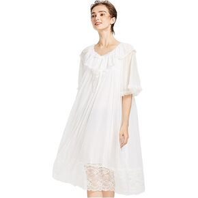 Sharebeauty Super Soft Vintage Victorian Palace Style Nightgown Modal Viscose Rayon