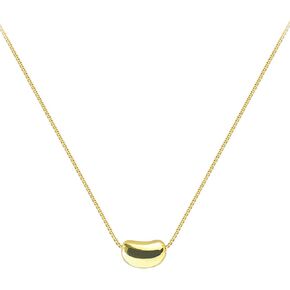 Fashion Pea Pendant Necklace for Women Charm Bean Choker Necklace for Girls Jewelry Gifts